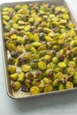 Roasted Parmesan Brussels Sprouts | Greedy Gourmet