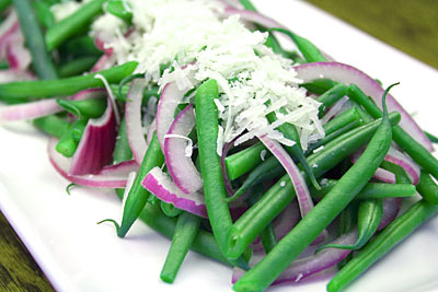 Green Bean, Red Onion & Pecorino Salad - A Salad Using Simple