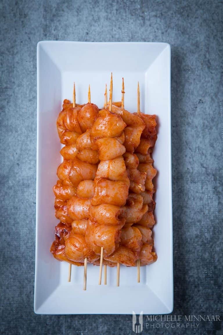 BBQ Chicken Kebabs - Juicy Pieces Of Chicken With A Delicious BBQ Sauce