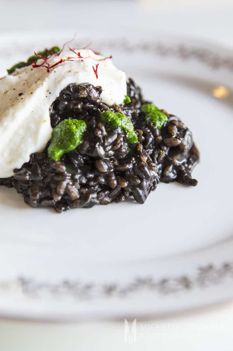 Squid Ink Risotto Learn How To Make Cuttlfish Ink Or Squid Ink Risotto