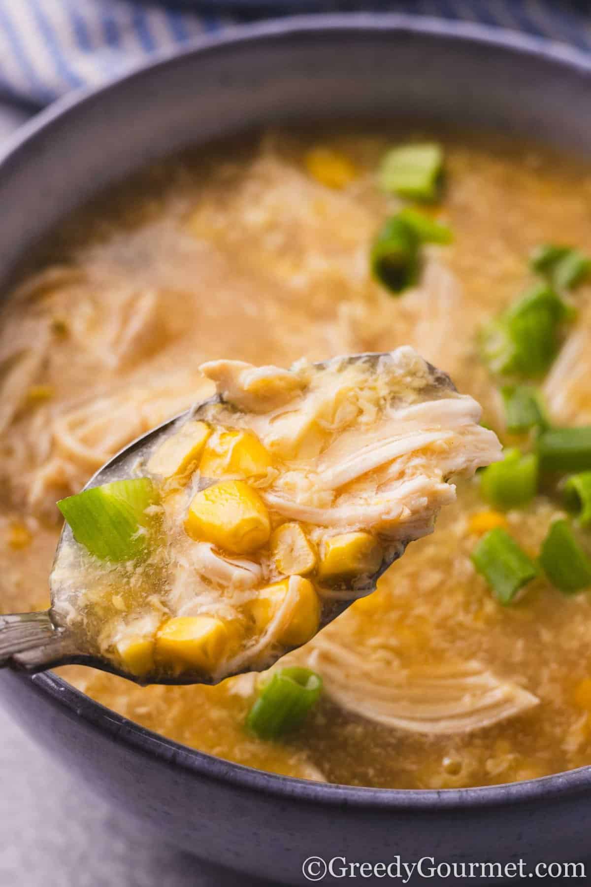 Chinese Chicken And Sweetcorn Soup | Greedy Gourmet