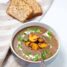 Soup Maker Mushroom Soup Creamy Easy Soup Recipe Greedy Gourmet