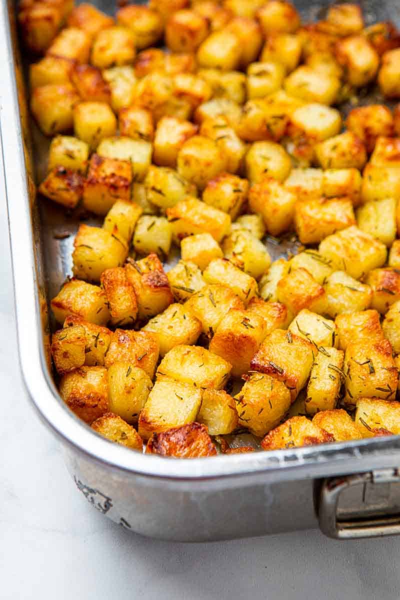 cubed baked potatoes