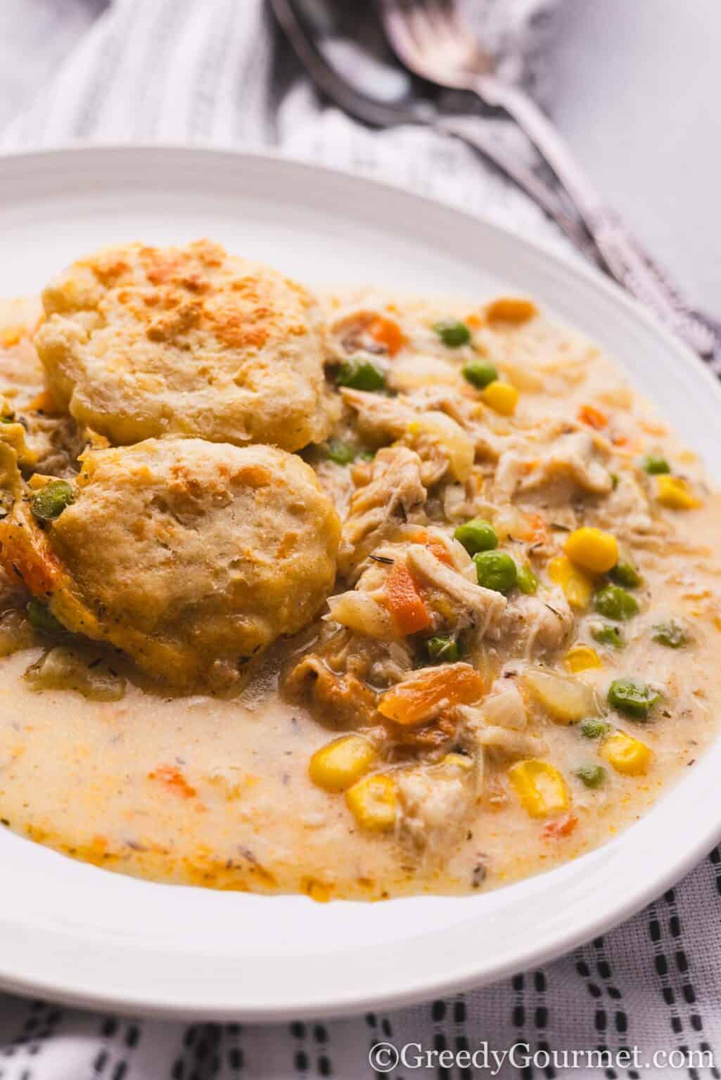 Chicken Cobbler - A Comfort Food Recipe | Greedy Gourmet