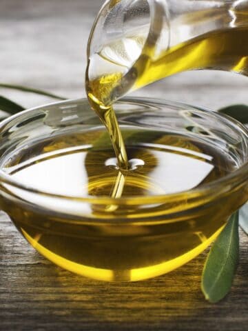 baking with olive oil.
